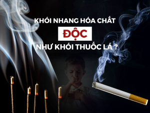 Khói nhang độc như khói thuốc lá